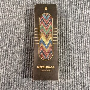 Nefelibata Guitar Strap Jacquard Chevron Multicolor Vintage Style NIB Boho